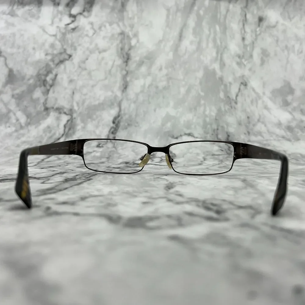 Carmen Marc Valvo Lucan Cognac Eyeglasses Frames Rectangle Brown 53-17-140 - Picture 6 of 11